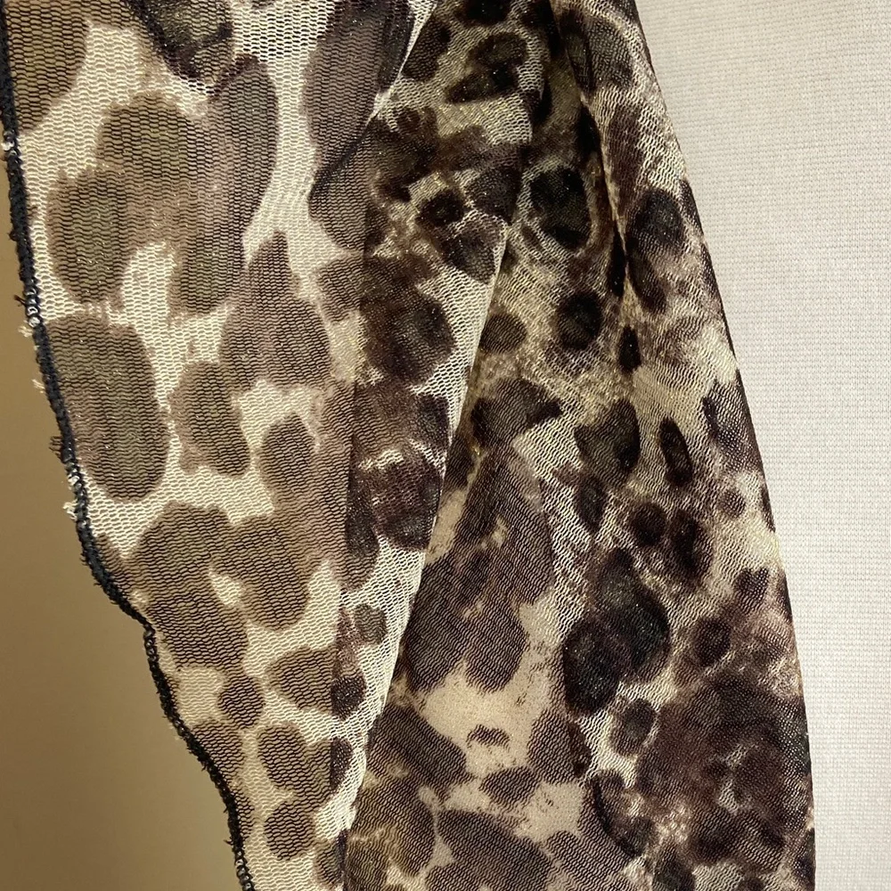 Leopard Print‎ Scarf NWT